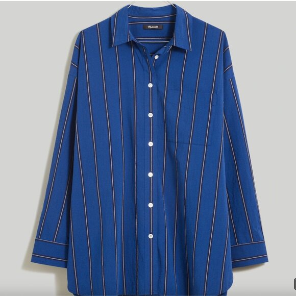 Madewell Oversize Cotton Popline Shirt - Picture 6 of 7